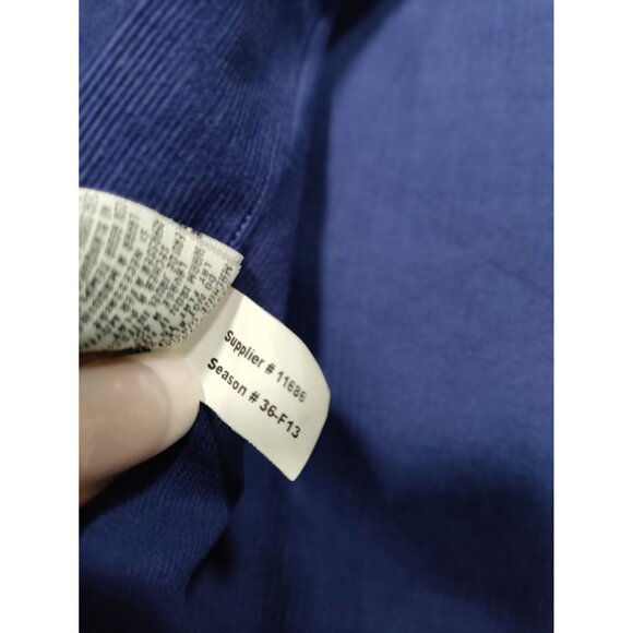 Ralph Lauren Black Label Tailored Fit Blue Corduroy Long Sleeve Shirt Men's 15 ½ - Picture 10 of 14